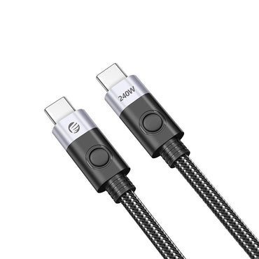 ORICO CC240 (0.5m / 1m /1.5m / 2m) USB 3.2 / USB 4.0 Type C Fast Charging Data Cable Type C to Type C with 20Gbps / 40Gbps Fast Data Transmission Rate, PD 240W 4K 60Hz / 8K 60Hz Video, Nylon-Braided Aluminum Alloy