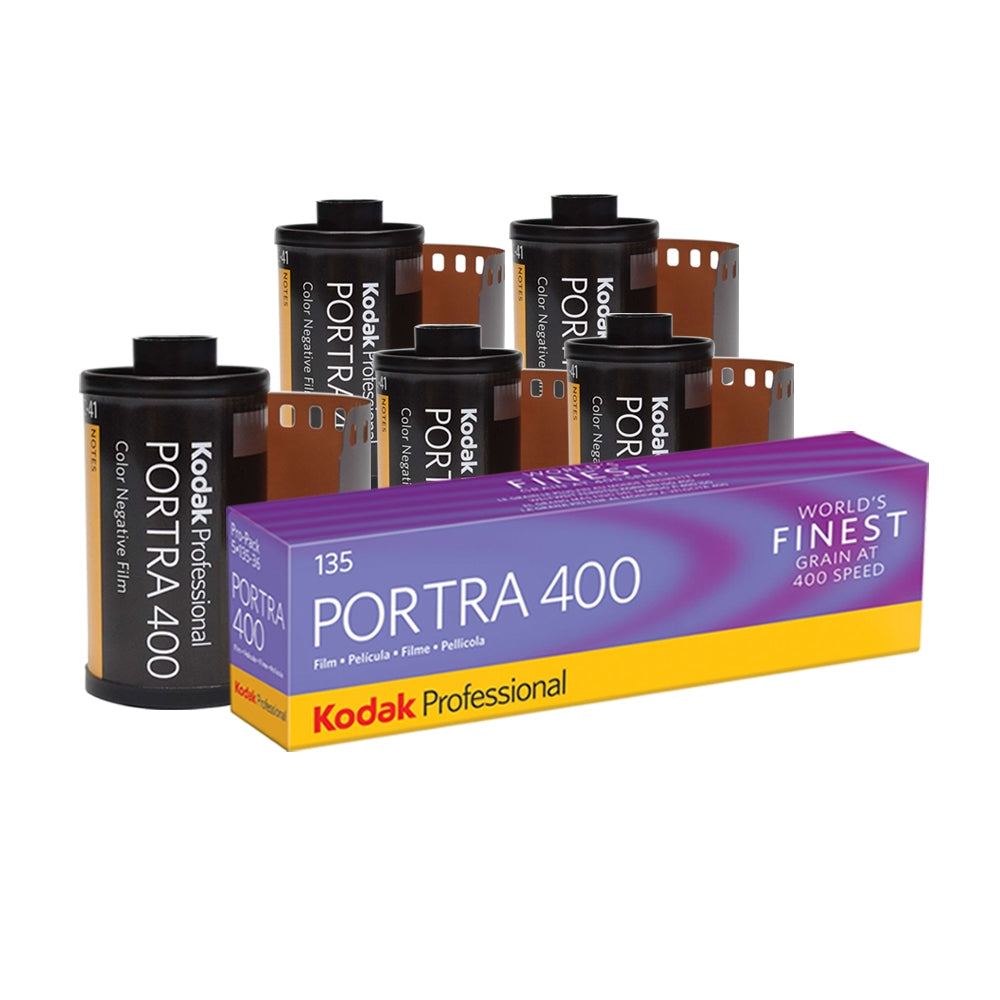 KODAK PORTRA 400 5pcs 135 35mm 400 ISO Color Negative Film w/ 36 Exposure Shots for Film Photography