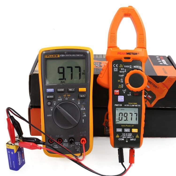 Peakmeter PM2128 Digital AC / DC Clamp Meter 1000V Multimeter