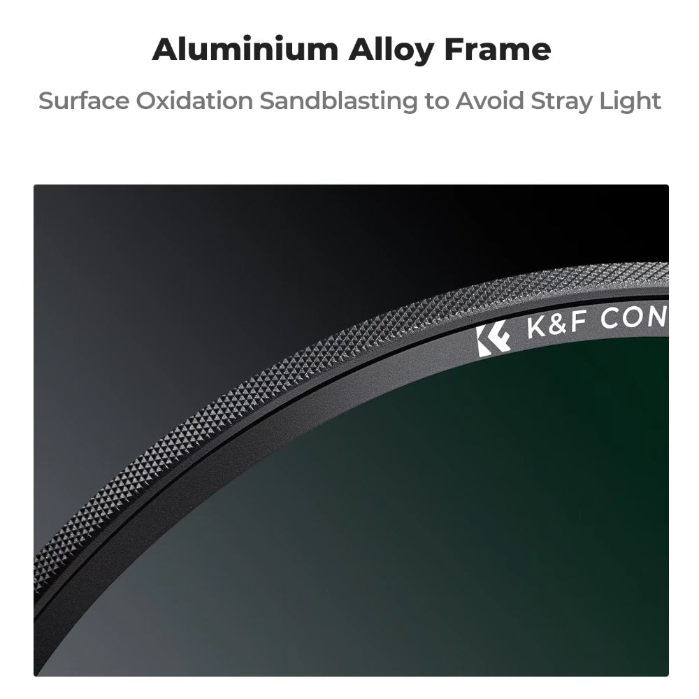 K&F Concept NO-C HMC UV Ultraviolet Lens Filter for Camera Lenses - Multi-Coated Optical Glass, Magnetic Slim Frame, High-Definition, Anti-Glaring, Water & Dust Proof