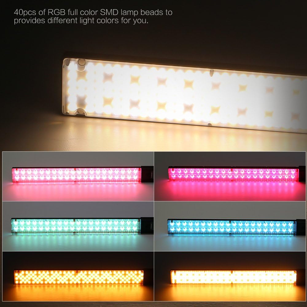 Yongnuo YN360 RGB Handheld Pro LED Video Light Flash Wand with 3200K - 5600K Color Temperature for Lighting and Studio Equipment