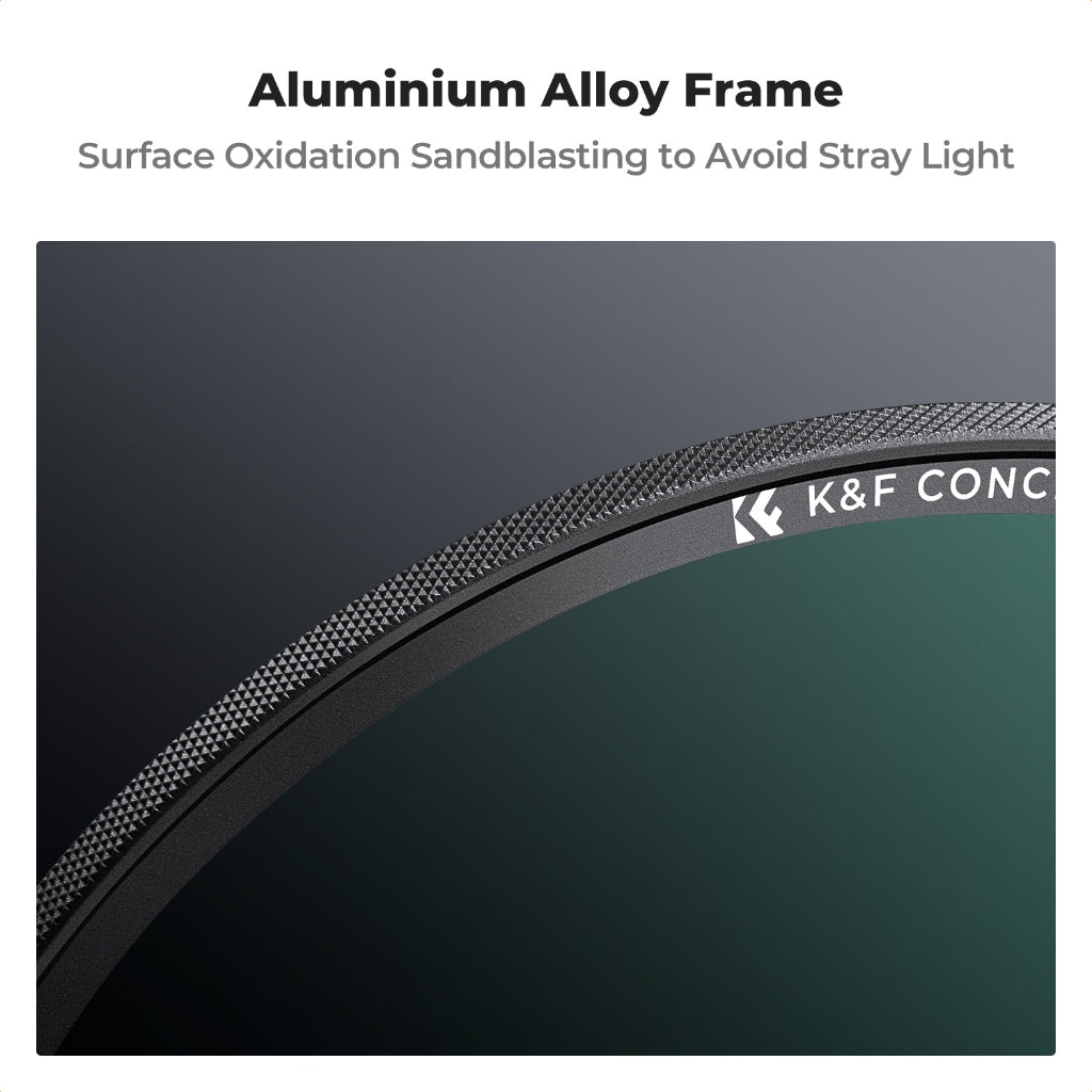 K&F Concept NANO-C HMC CPL Circular Polarizer Lens Filter for Camera Lenses - Multi-Coated Optical Glass, Magnetic Slim Frame, High-Definition, Anti-Glaring, Water & Dust Proof