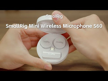 SmallRig S 60 Wireless Microphone 2TX+1RX (USB-C Version) 2-Person Mic Transmitters & Type C Receiver with 11+33-Hrs Battery Life with Charging Case for iPhone 16/15 Plus Pro Max & Android Smartphones | 4706 4934