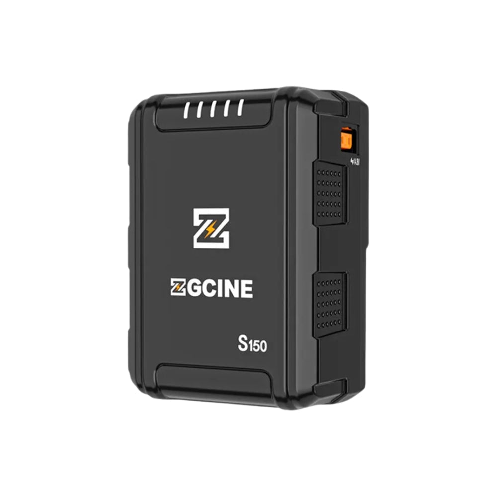 ZGCINE ZG-S150 133Wh / ZG-S95 95Wh V-Mount Battery with Dual USB-C PD Ports 100W Fast Charging, 2 D-Tap and Barrel DC Outputs, 5-Level LED Indicator, Compact Power Hub for Mobile Phones, Cameras, LED Lights, Monitors and Video Production