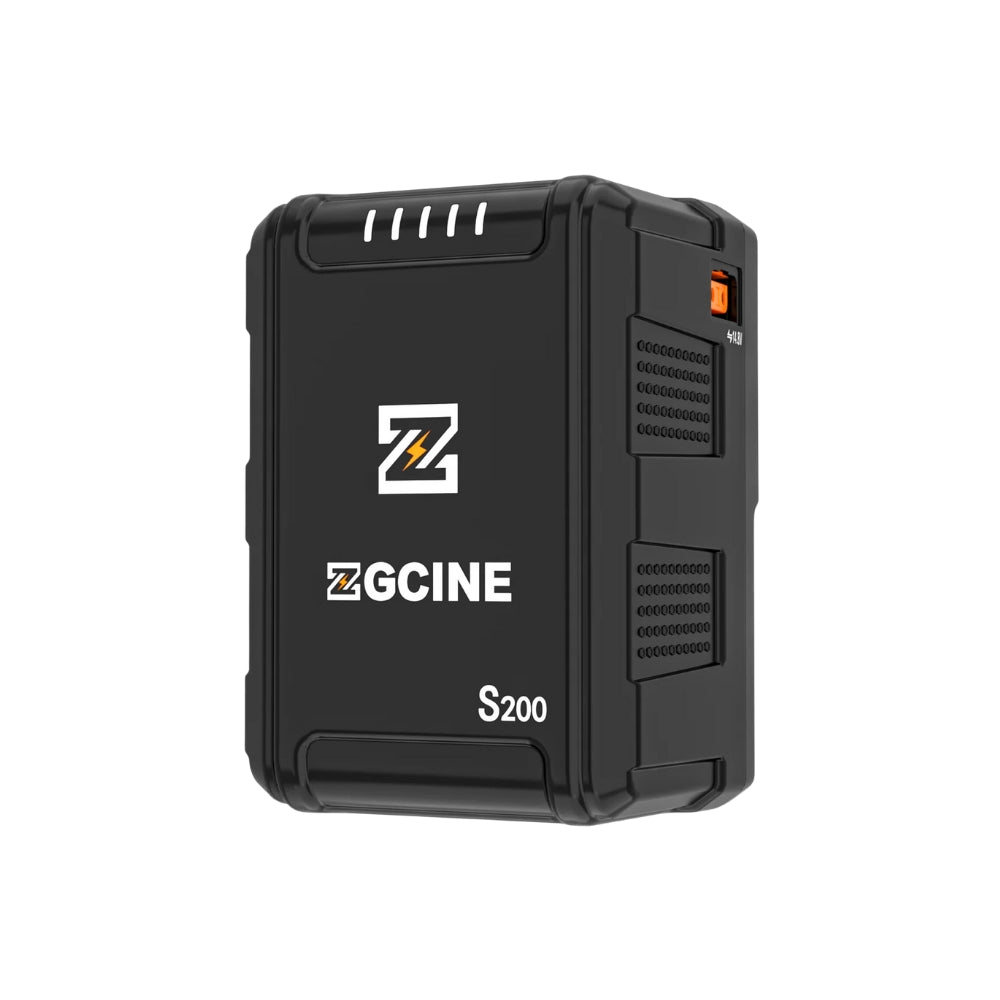 ZGCINE ZG-S150 133Wh / ZG-S95 95Wh V-Mount Battery with Dual USB-C PD Ports 100W Fast Charging, 2 D-Tap and Barrel DC Outputs, 5-Level LED Indicator, Compact Power Hub for Mobile Phones, Cameras, LED Lights, Monitors and Video Production