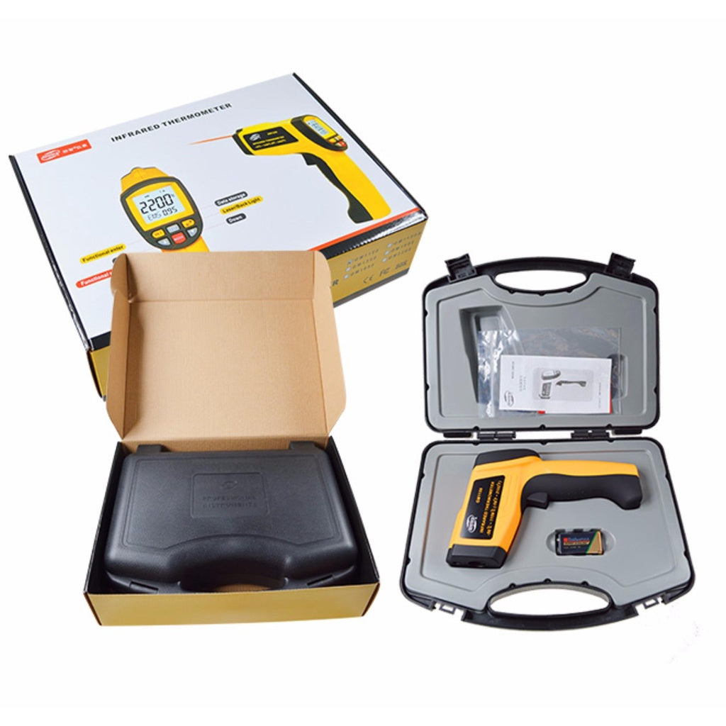 Benetech GM1150 Non Contact Thermometer Laser Temperature Gun Infrared Thermometer -50° to 1150° Celcius