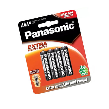 Panasonic R03PT/4B Extra Heavy Duty Size AAA (Pack of 4) Battery 1.5V