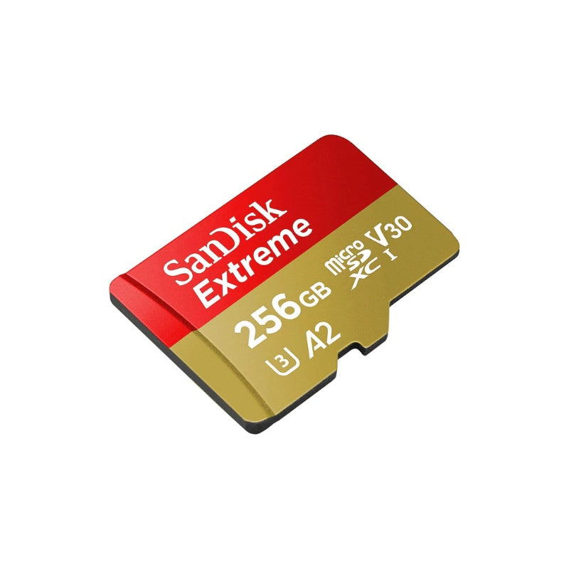 SanDisk Extreme Micro SD Card 256GB UHS-I SDXC Class 10, 190mb/s and 130mb/s Read and Write Speed SDSQXAV-256G-GN6MN