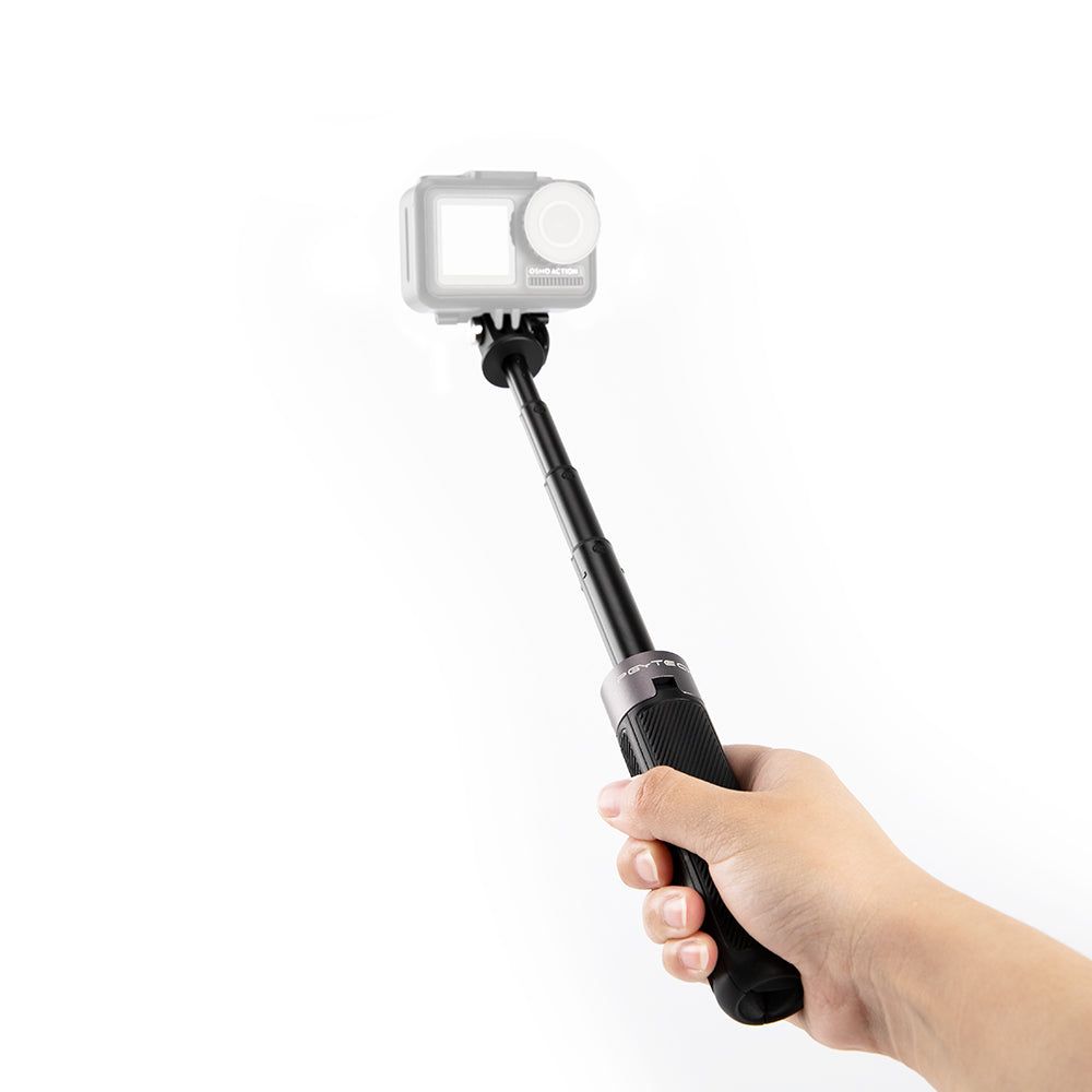 PGYTECH Action Camera Selfie Stick Tripod with Extendable Pole for Insta360, DJI, GoPro, and Smartphone Holders | P-GM-117