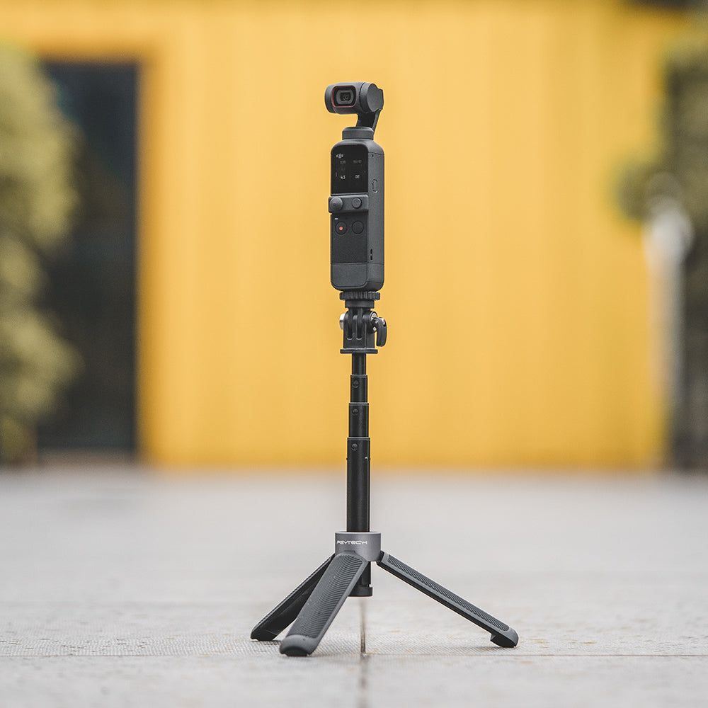 PGYTECH Action Camera Selfie Stick Tripod with Extendable Pole for Insta360, DJI, GoPro, and Smartphone Holders | P-GM-117