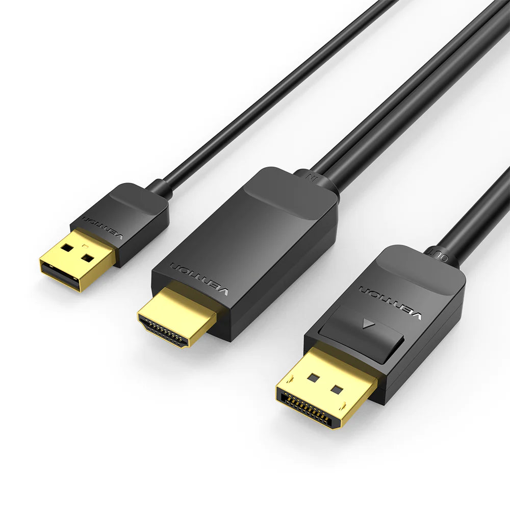 Vention 4K 60Hz USB-A and HDMI-A Male to DP Male Unidirect – JG Superstore