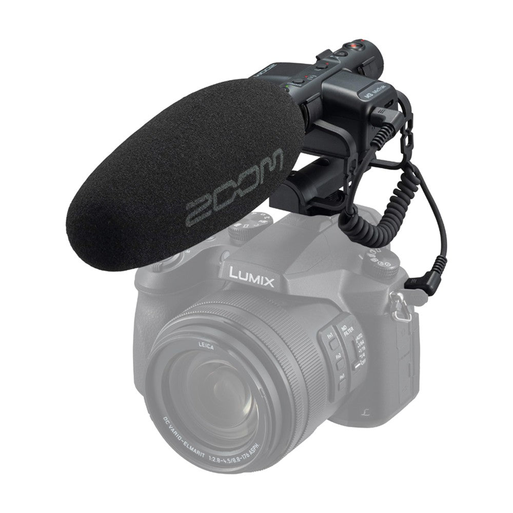 Zoom M3 MicTrak Shotgun Microphone and Audio Recorder with Stereo & Mono Mode, 32-bit Float Recording, 3.5mm AUX Camera & Headphone Output, Micro SD Card Slot, USB-C Port, Hot Shoe Mount for Vlogging, Video Content Creation, Film Making