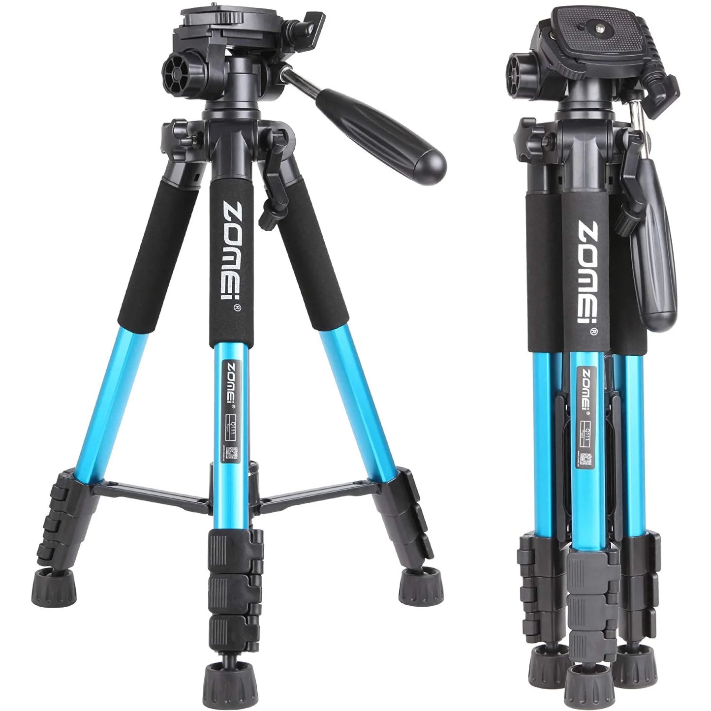 Zomei Q111 Professional Aluminum Lightweight Compact Travel Portable Camera Tripod 55-inch | JG Superstore