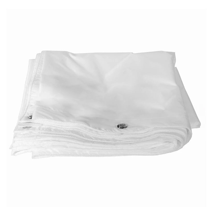 Pxel 3.6m x 3.6m Butterfly Frame Scrim White Silk Diffuser Backdrop Kit with Stainless Steel Frame and Elastic Ball Bungee Cords for Photography, Videography and Vlogging | BG-FM3636