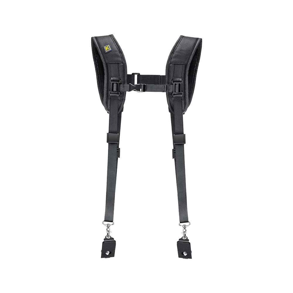 K&F Concept G375 70cm Adjustable Double Shoulder Strap with Quick Release Function for Camera/Camcorder Setups | GW44-0002