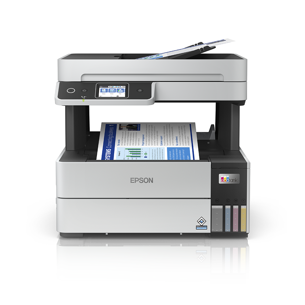 Epson EcoTank L6490 A4 Duplex All-in-One Refillable Ink Tank Borderless Printer with Print, Scan, Copy and Fax Function, ADF Capability, Continuous Copy Printing, Spill-Free Refilling, USB PC, Wi-Fi and Ethernet Connectivity for Office Use