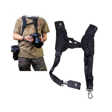 K&F Concept G375 70cm Adjustable Double Shoulder Strap with Quick Release Function for Camera/Camcorder Setups | GW44-0002