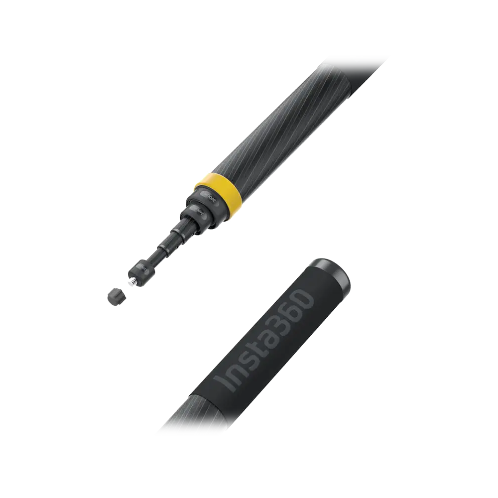 Insta360 Carbon Fiber Invisible Selfie Stick 1.2ft to 9.8ft Extended Edition Designed for ONE X3, ONE X2, ONE RS, ONE R, ONE X Sport Camera DINESS/B