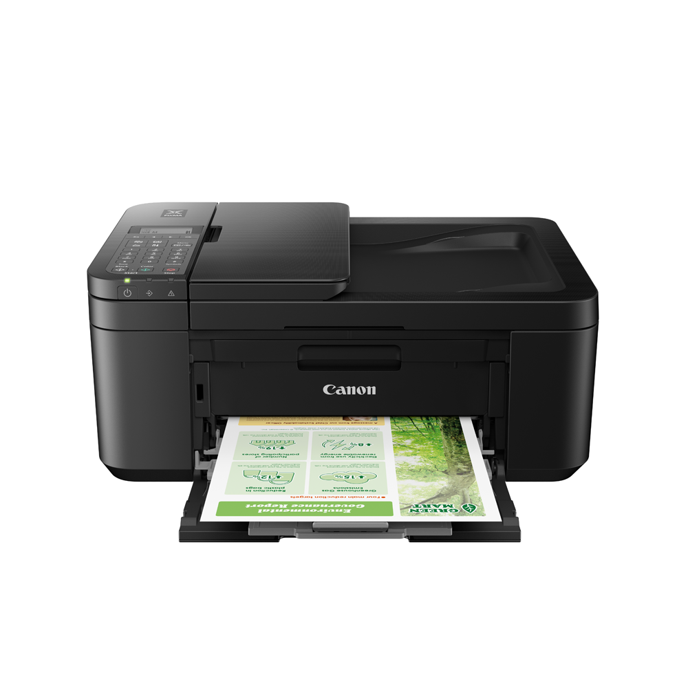 Canon PIXMA TR4670S Compact Multi-Functional Office Inkjet Printer with Print, Scan, Copy and Fax, 4800DPI Printing Resolution, 9ipm Printing Speed, 100 Max Paper Storage, 2-Line LCD Display, USB 2.0 and Wireless Printing for Office Use