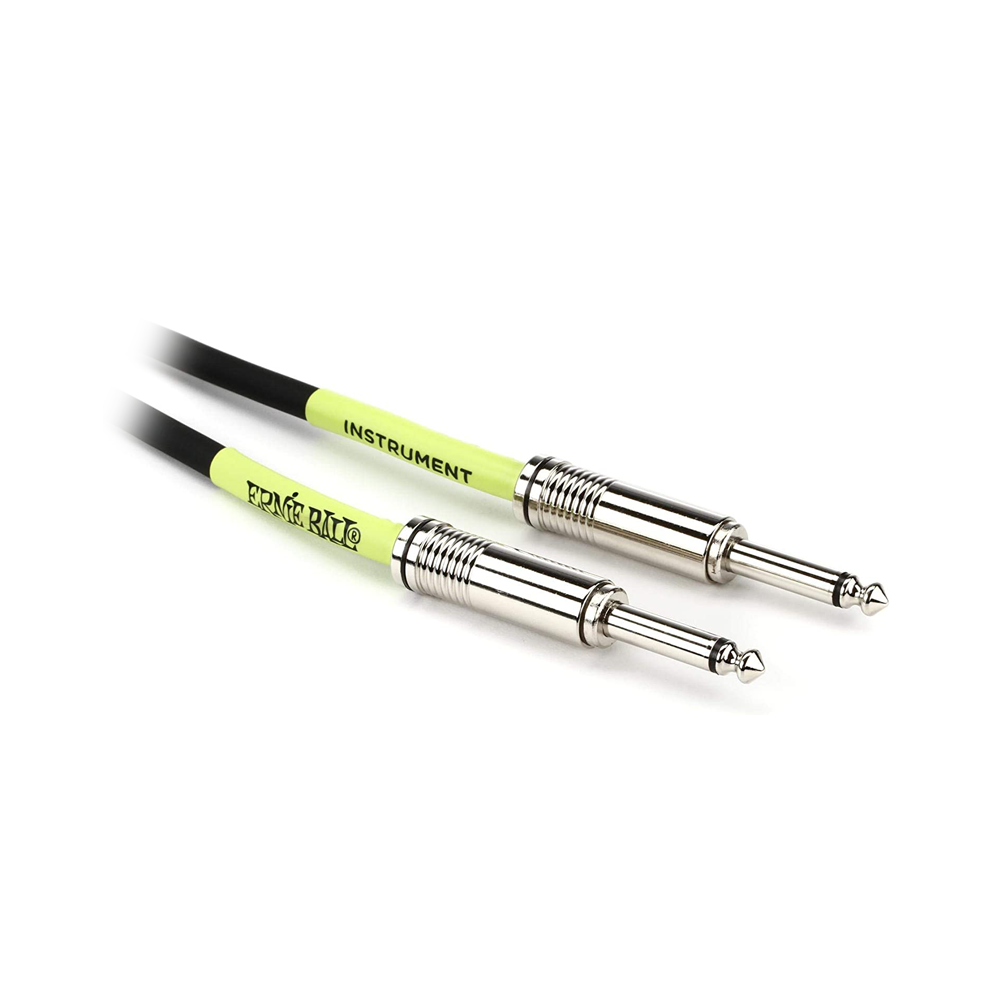 Ernie Ball Classic 20ft Instrument Cable 1/4 TS Straight Male to Male with Dual Conductivity for Electric Guitars and Live Performances | 6046