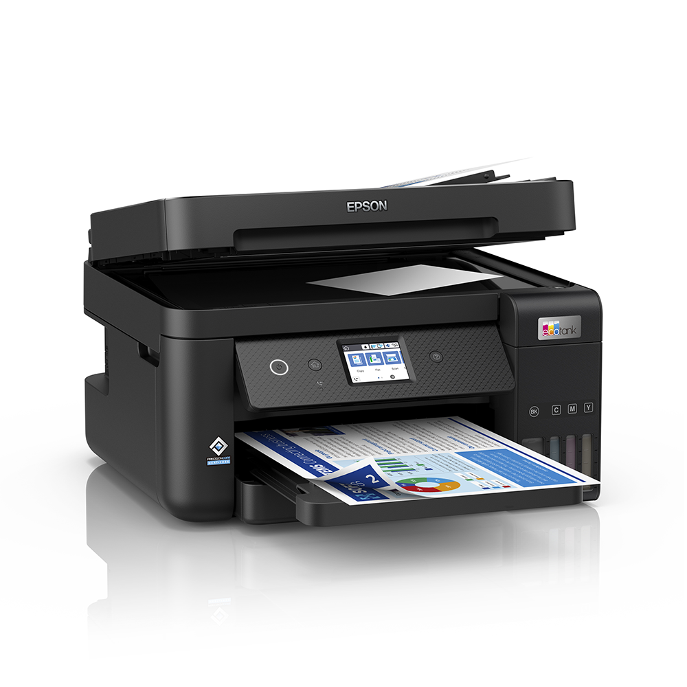 Epson EcoTank L6290 A4 Duplex All-in-One Refillable Ink Tank Borderless Printer with Print, Scan, Copy and Fax Function, ADF Capability, Spill-Free Refilling, USB PC, Wi-Fi and Ethernet Connectivity for Home, Office and Commercial Use