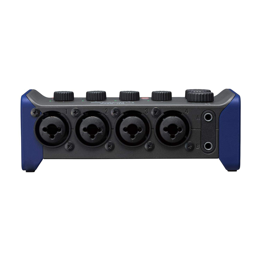 Zoom AMS-24 / AMS-44 Portable 4-Channel USB Audio Interface with XLR/TRS Combo Input Jack, Switchable Inputs, Stereo Link, 3.5mm Headphone Outputs, USB-C Interface and AA Battery Operation for Musicians AMS 24 AMS 44