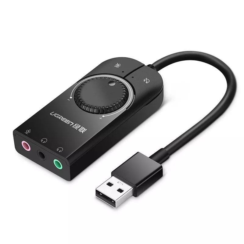 Achetez UGREEN 30724 Adaptateur USB Adaptateur Stéréo Extérieur Carte Son  Stérier Avec Joc de Microphone 3,5 mm Pour Windows Mac Linux PC PS5 - le  Noir de Chine