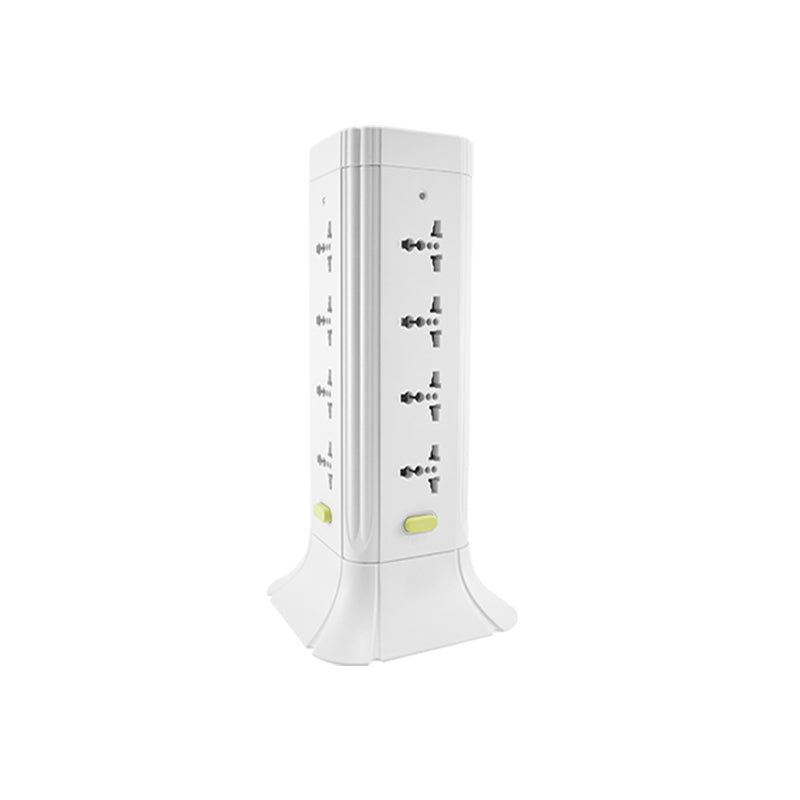 OMNI Universal Tower 1.8m Extension Cord Socket (12 Gang, 16 Gang) 2500W 220V with On & Off Switch, Built-in Safety Circuit Breaker, Copper Internals, Fire-retardant for Home Electronics and Appliances | WTE-512 WTE-516