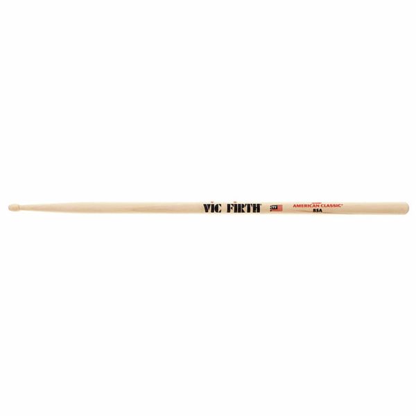 Vic Firth American Classic 85A Hickory Wood Tear Drop Tip Drumsticks (Pair) Drum Sticks for Drums and Percussion