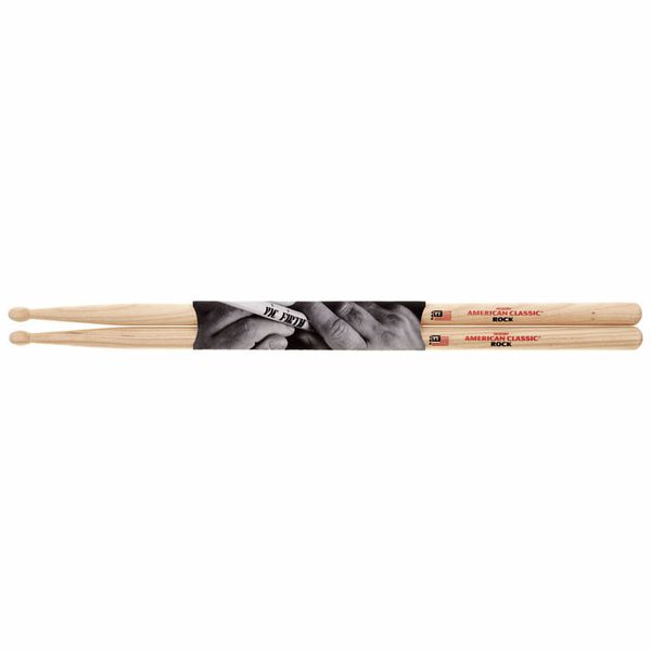 Vic Firth ROCKN American Classic Hickory Wood Oval Tip Rock Drumsticks (Pair) Drum Sticks for Drums and Percussion (Wood, Nylon Tip)