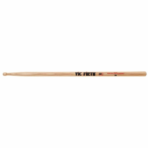 Vic Firth American Classic 3A Hickory Wood Tear Drop Tip Drumsticks (Pair) Drum Sticks for Drums and Percussion