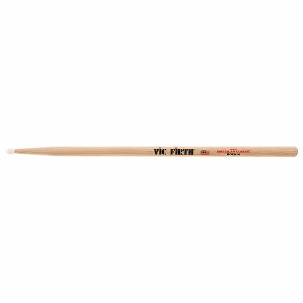 Vic Firth ROCKN American Classic Hickory Wood Oval Tip Rock Drumsticks (Pair) Drum Sticks for Drums and Percussion (Wood, Nylon Tip)