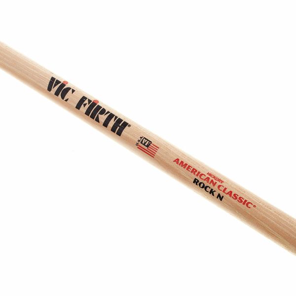 Vic Firth ROCKN American Classic Hickory Wood Oval Tip Rock Drumsticks (Pair) Drum Sticks for Drums and Percussion (Wood, Nylon Tip)