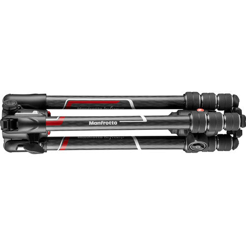Manfrotto MKBFRC4GTXP-BH Befree GT XPRO Carbon Fiber Travel Tripod with 496 Center Ball Head for Photography, Vlogging