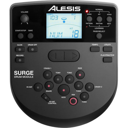 Alesis Surge Mesh Kit Eight-Piece Electronic Drum Kit with Mesh Heads
