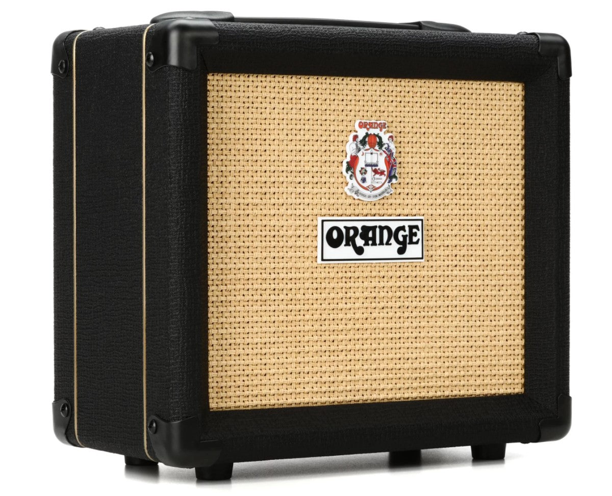 Orange Amps Crush 12 Watts Guitar Combo Amplifier with Active 3 Band EQ and CabSim-Loaded Headphone Output for Electric Guitars (Black, Orange)