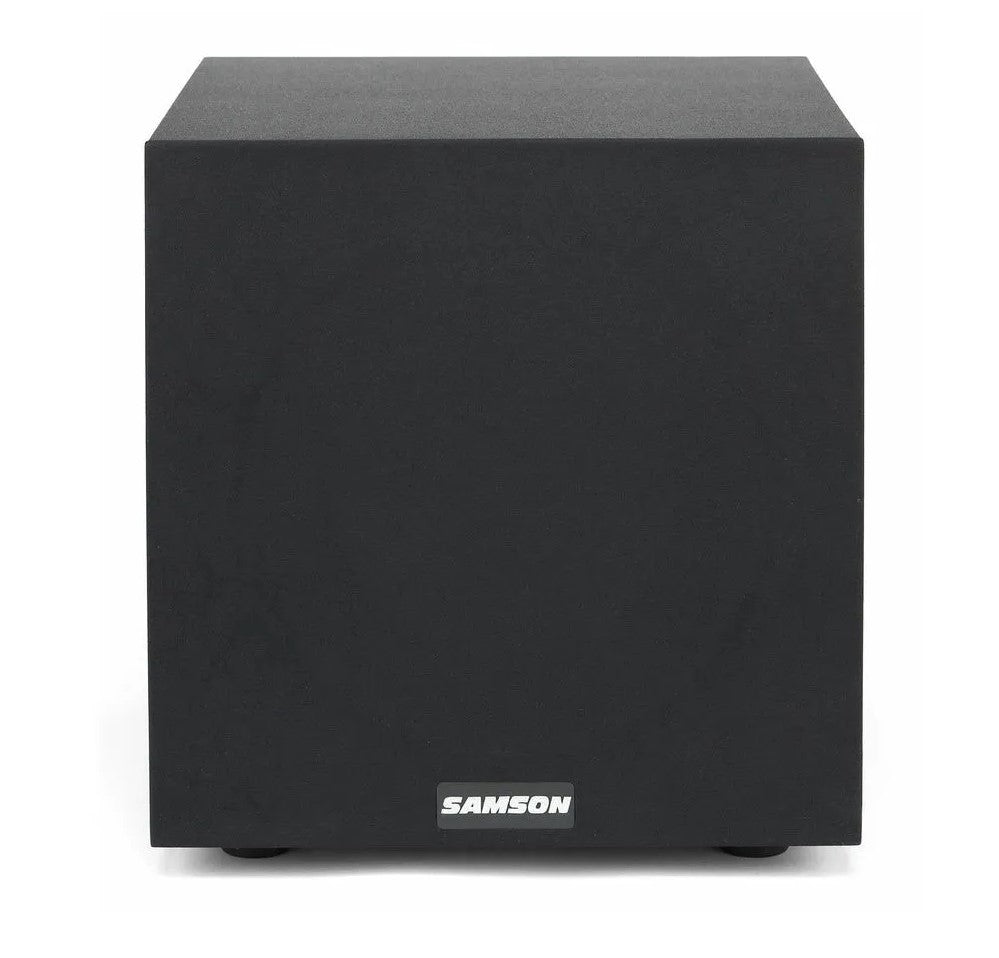 Samson MediaOne 10S Active Studio Subwoofer 100W Power with Variable Frequency Control, Bass Reflex Design and Protective Mesh Grill