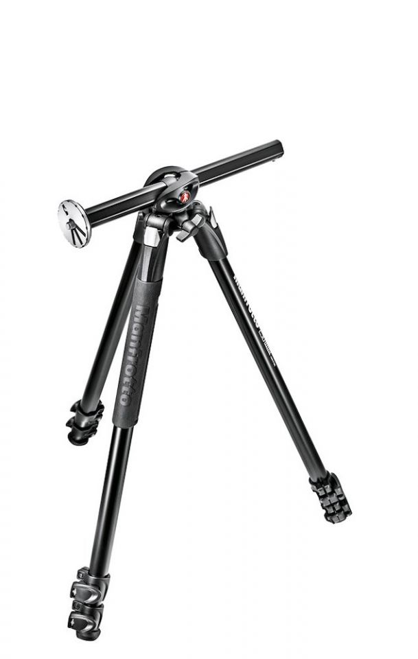 Manfrotto MT290DUA3 290 Lightweight Dual Aluminum 3 Section Tripod with 90 degrees Column