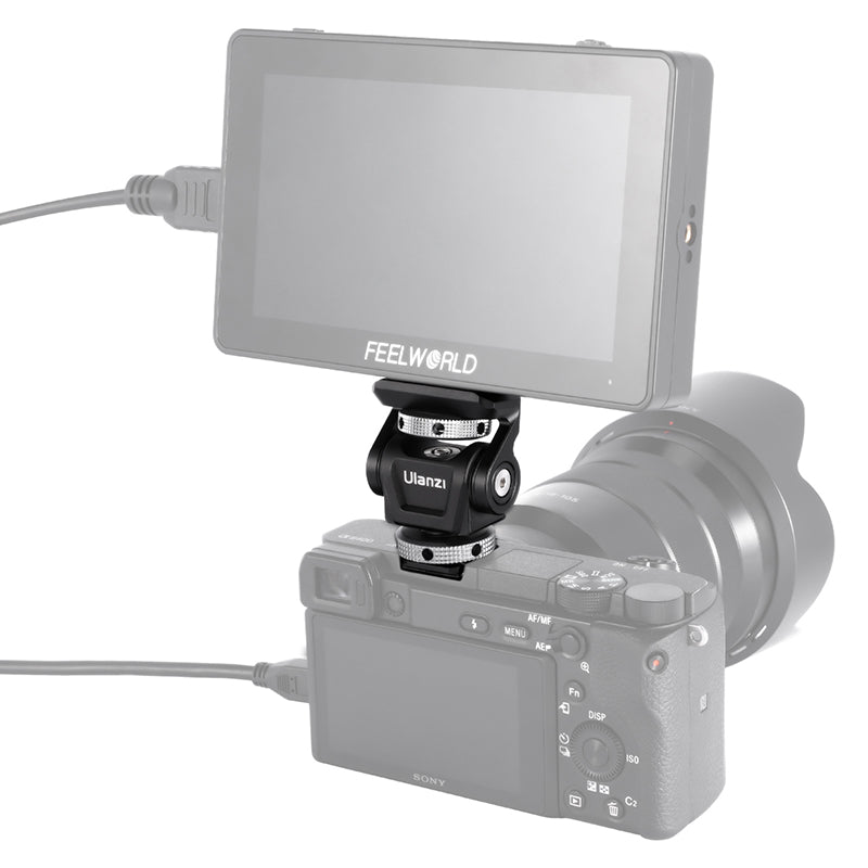 Ulanzi U150 U-150 Monitor Ball Head 180 Degrees Horizontal Adjustable with Cold Shoe