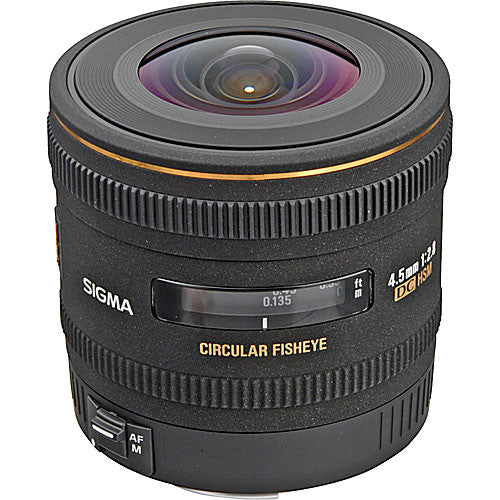 Sigma 4.5mm f/2.8 APS-C Format EX DC HSM Circular Fisheye Lens for Canon