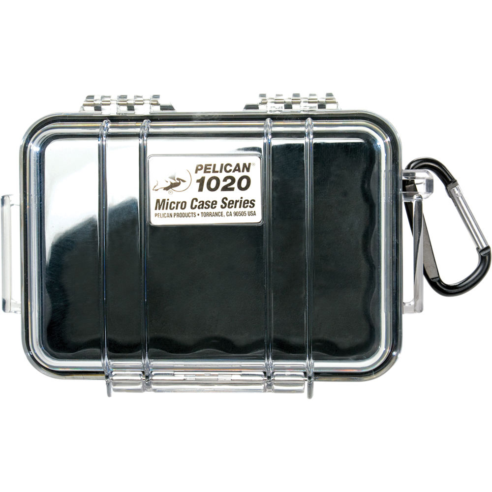 Pelican Micro Water-Resistant Crush and Dust Proof Case (Clear Black, Clear Blue, Clear Yellow, Clear Red) | 1020