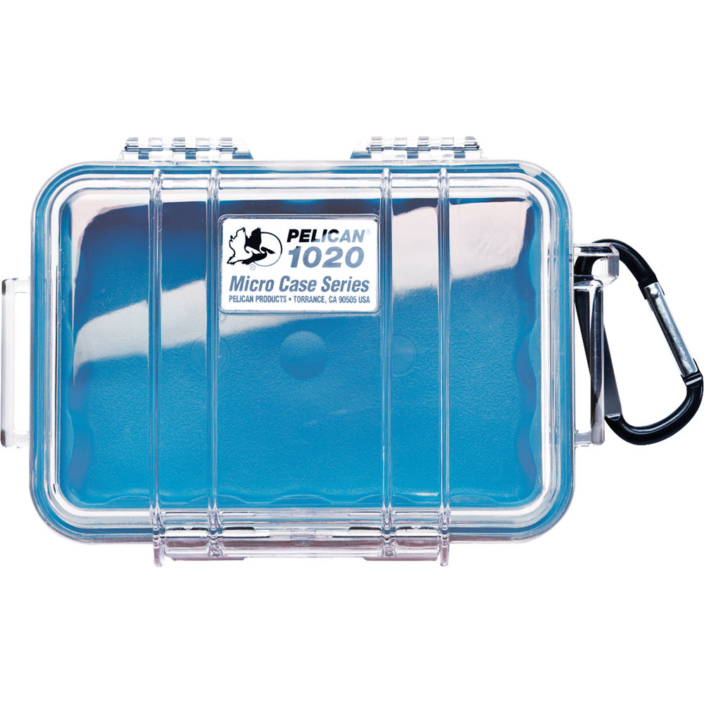 Pelican Micro Water-Resistant Crush and Dust Proof Case (Clear Black, Clear Blue, Clear Yellow, Clear Red) | 1020