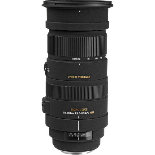 Sigma 50-500mm f/4.5-6.3 Standard to Super Telephoto Zoom APO DG