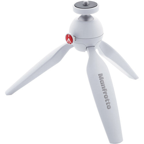 Manfrotto MTPIXI-WH PIXI Mini Table Top Tripod for DSLR Cameras, Smartphones, Apple Phones (WHITE)
