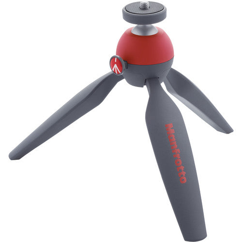 Manfrotto PIXI EVO Mini Table Top Tripod for Vlogging, Zoom Meetings, Livestreams, Red (MTPIXIEVO-RD)