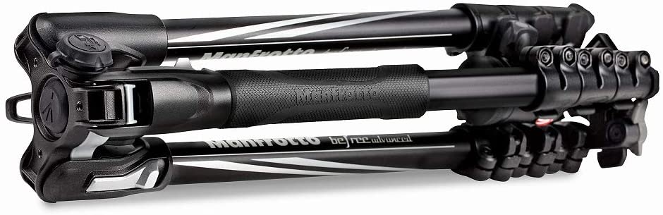 Manfrotto Befree Advanced Travel Aluminum Tripod with 494 Ball Head (Lever Locks, Black)