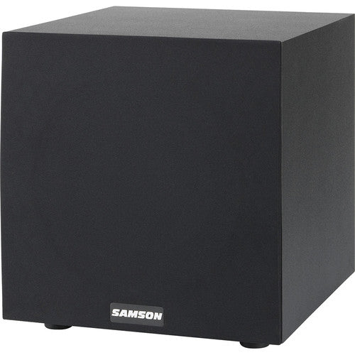 Samson MediaOne 10S Active Studio Subwoofer 100W Power with Variable Frequency Control, Bass Reflex Design and Protective Mesh Grill