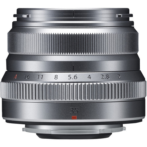 Fujifilm Fujinon XF 35mm f/2 R WR X-Mount Mirrorless Camera Lens (Silver)