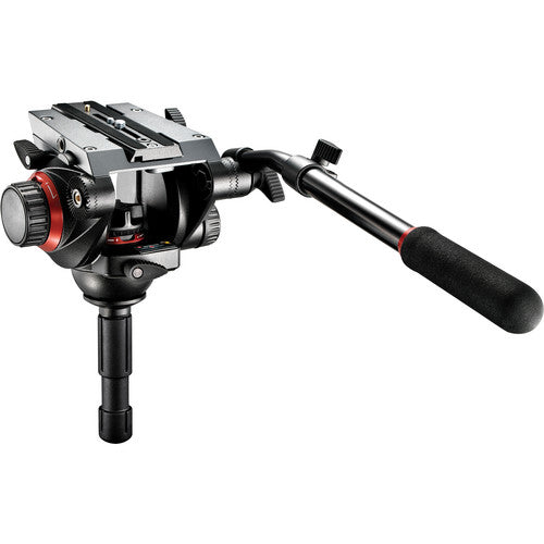 Manfrotto MVK504AQ Aluminum Single Leg Video System for Travelling, Vlogging, Photoshoots, etc. (Black)