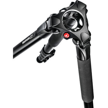 Manfrotto MVK504AQ Aluminum Single Leg Video System for Travelling, Vlogging, Photoshoots, etc. (Black)